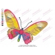 Colorful Butterfly Embroidery Design 04